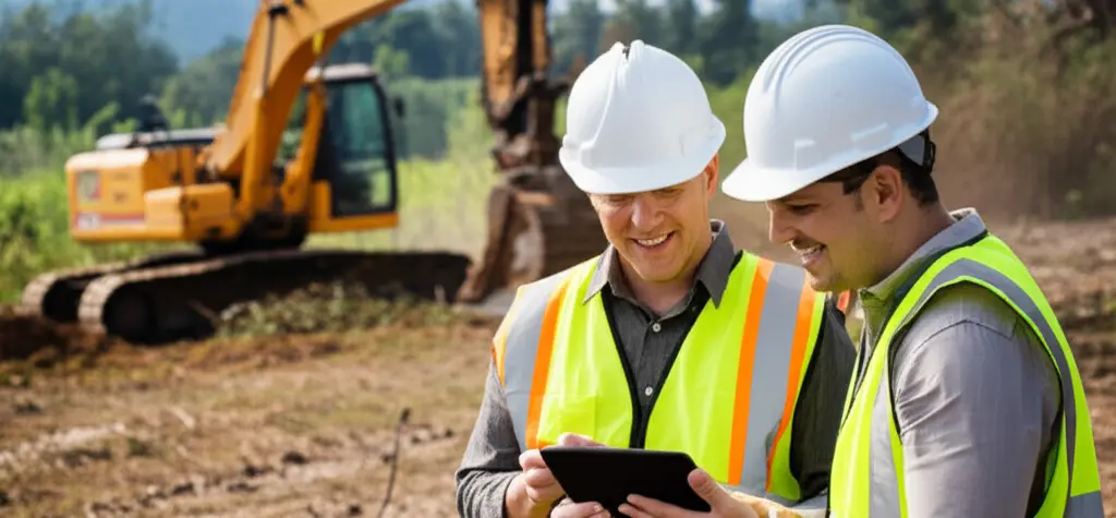 why blogs help local SEO: contractor and client discuss blog content on-site